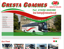 Tablet Screenshot of crestacoaches.co.uk